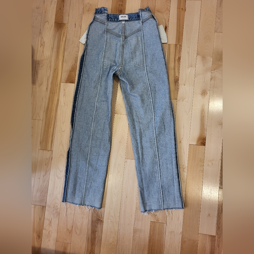 SOLD - AGOLDE PIECED ANGLED JEANS - Picture 15 of 16